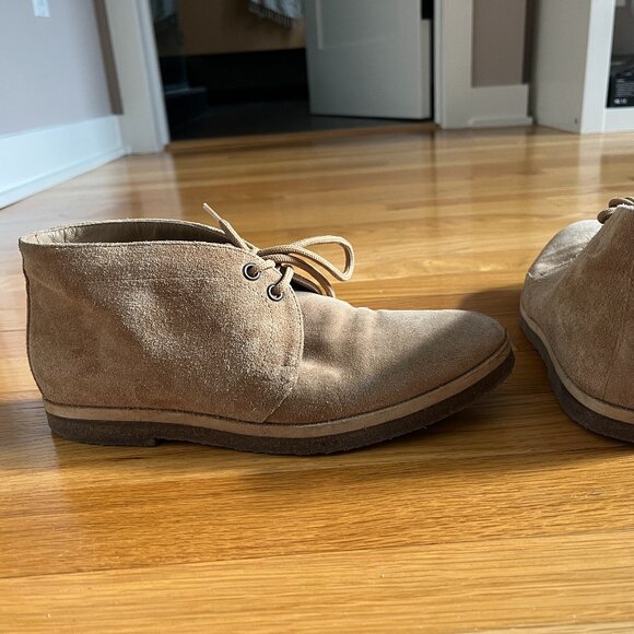 Jenni Kayne Desert Boots Tan Suede Lace Up Size 37 - Picture 5 of 11